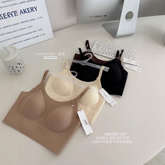 0620#3D软支撑美背兜兜杯高弹舒适裸感轻薄U型交叉美背固定杯内衣
