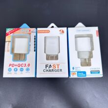 新款 苹果 PD+QC3.0充电器包装盒 手机欧规快充头包装纸盒 现货