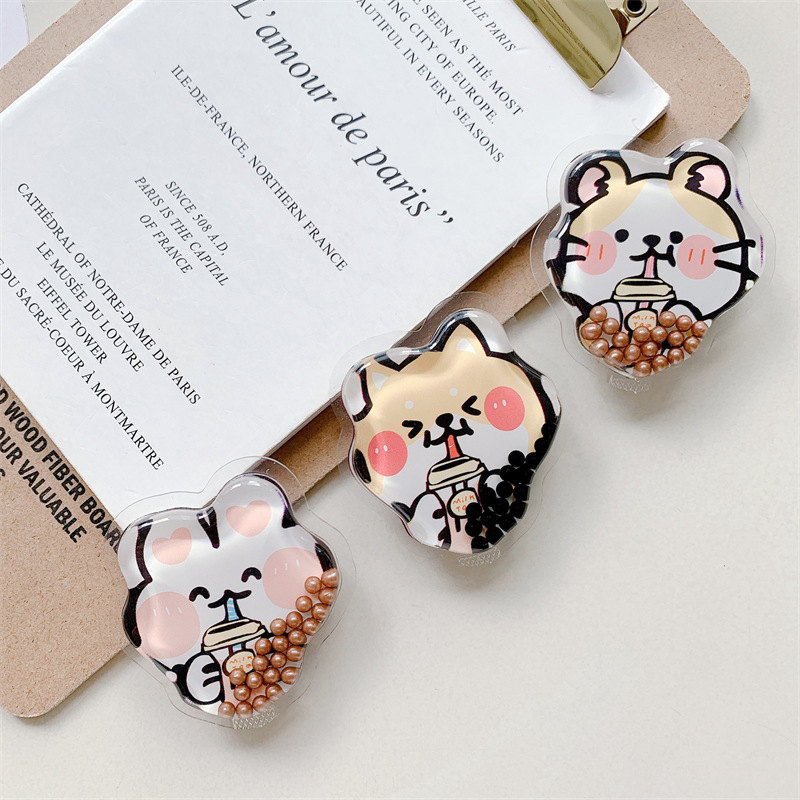 20g Weight Mobile Phone Universal Applicable Brands Airbag Bracket Classification tpu, Quicksand Material Rabbit, Cartoon, Bear Pattern Cartoon Style, Cute Style Rabbit Cartoon Bear Tpu Quicksand Cartoon Style Cute Mobile Phone Universal Airbag Bracket 6