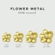 Irregular Flower Pearl Decorative Button Shaped Metal Button Top Fur Coat Coat Flower Decorative Buckle