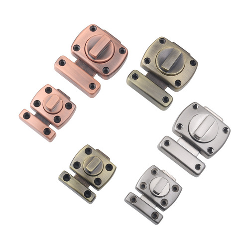 No punching latch bathroom door latch anti-theft door lock bedroom anti-lock artifact buckle buckle safety push-pull surface mounted