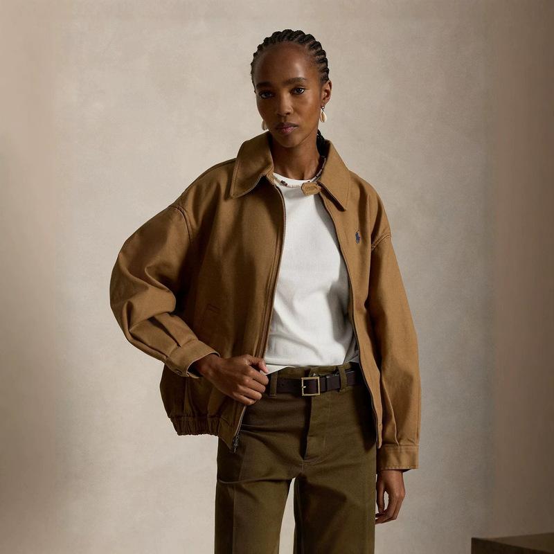 European and American Cross-Border 2026 New Autumn and Winter Women's Clothing Brown Retro Polo Collar Work Jacket Stylish Outerwear Top European and American Cross-Border 2026 New Autumn and Winter Women's Clothing Brown Retro Polo Collar Work Jacket Stylish Outerwear Top