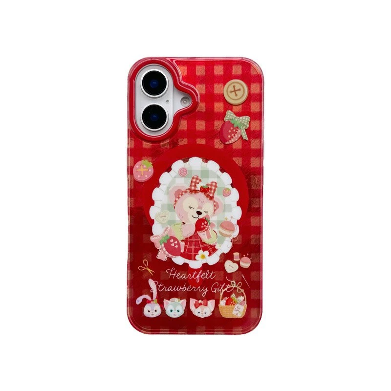 Apple, красная клубника, совместим с iPhone16, чехол для телефона, трубка, 15promax, 14 шт