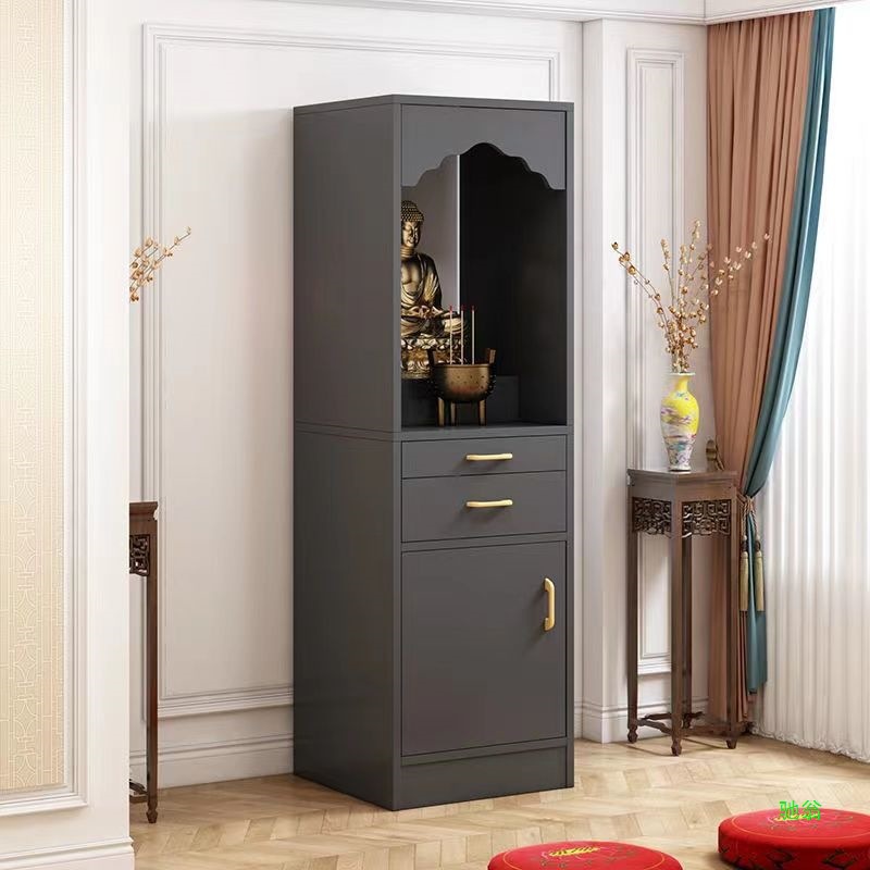 Altar Cabinet for Worship Table, God of Wealth, Guanyin Altar, Incense Table, Buddhist Altar, Household Buddhist Cabinet with Door, Shrine