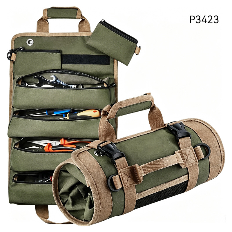 Bolsa de herramientas portátil de gran capacidad para técnicos de instalación, resistente y duradera, multifuncional, para electricistas.