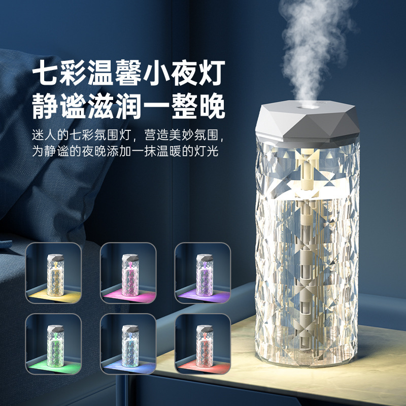 跨境家用智能加湿器大容量卧室小型雾化喷雾器桌面迷你空气增湿机|undefined
