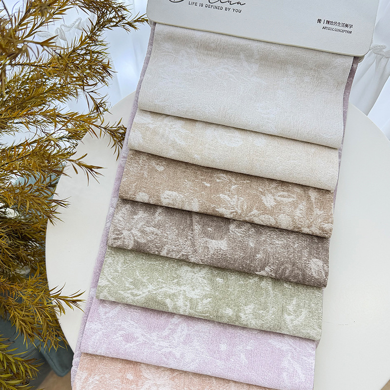 Vintage French Jacquard Curtains Monet Rose Thickened Chenille New Style Mid-Century Bedroom Living Room Blackout Curtain Fabric Vintage French Jacquard Curtains Monet Rose Thickened Chenille New Style Mid-Century Bedroom Living Room Blackout Curtain Fabric