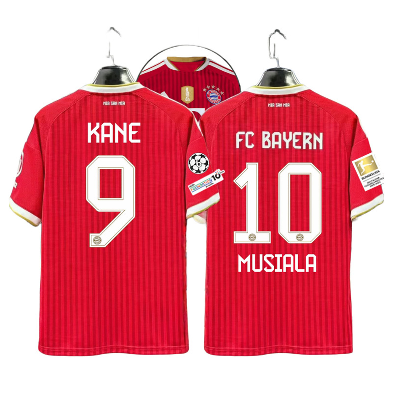 2627 Bayern Munich Jersey Bundesliga Champions League Number 9 Kane Number 10 Musiala Number 17 Olise Football Jersey with Printed Numbers 2627 Bayern Munich Jersey Bundesliga Champions League Number 9 Kane Number 10 Musiala Number 17 Olise Football Jersey with Printed Numbers