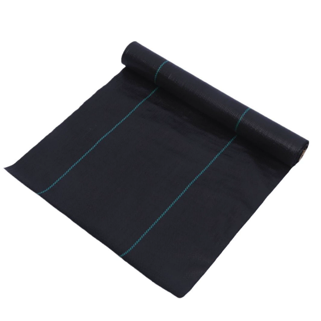 Greenhouse orchard garden 90 black pp woven UV anti-aging weeding cloth agricultural weed protection cloth manufacturer wholesale