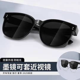 潮人tr太阳镜近视眼镜方框套框885超轻高品质墨镜套镜大号不漏边