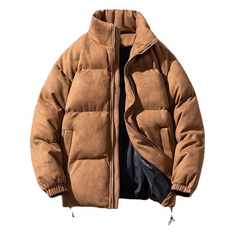 NASA ACERCA DEL abrigo engrosado de invierno para hombres y mujeres abrigo acolchado de algodón de gamuza engrosado invierno cálido abrigo acolchado de algodón engrosado