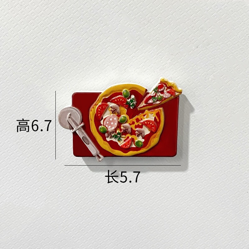 新しい樹脂の食事は冷蔵庫を遊んで、法棒のパンのクリームのゴムのdiyの磁気を貼って漫画のかわいい台所の磁気を貼って貼ります。|undefined