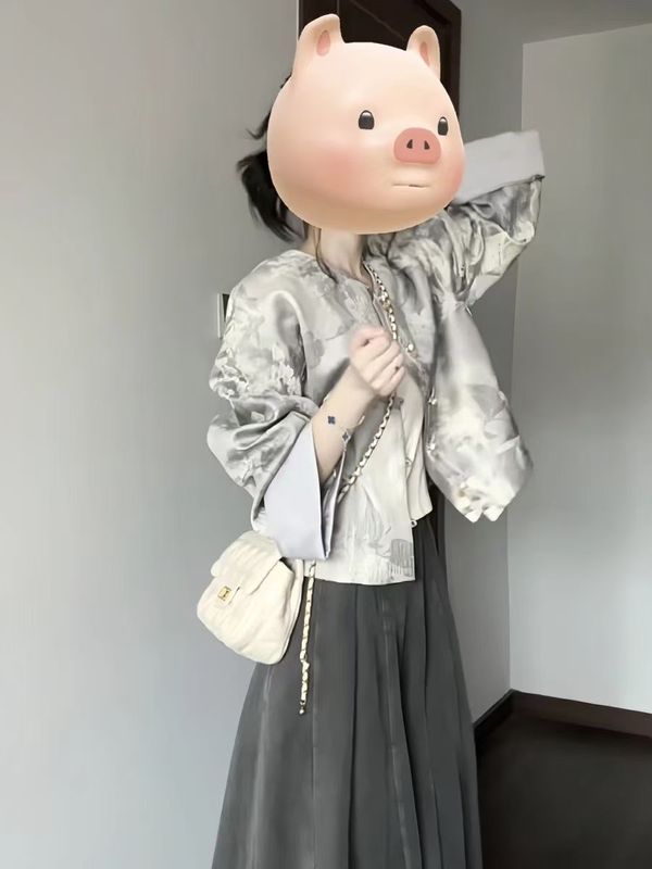 新中式套装复古老钱风禅意外套休闲阔腿裤子两件套秋季搭配一整套|undefined