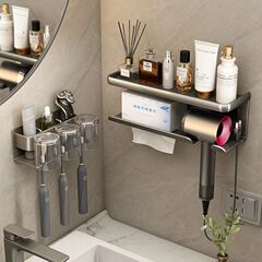 トイレラックドライヤードライヤードライヤードライヤー置きスタンド穴なし浴室洗面台トイレラック