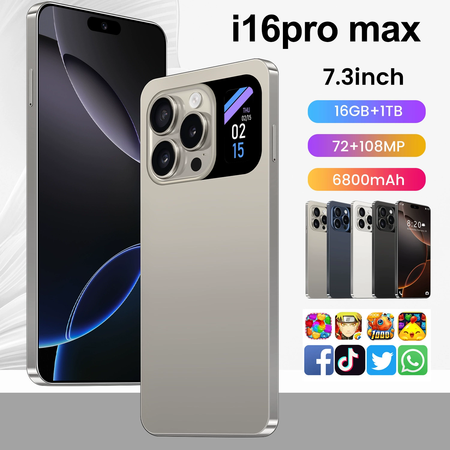 Плавный смартфон, умные часы, intel core i16, (跨境贸易), Android