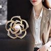 Advanced brooch from pearl, elegant fashionable sophisticated classic suit jacket, universal pin, swan, high-quality style, wholesale