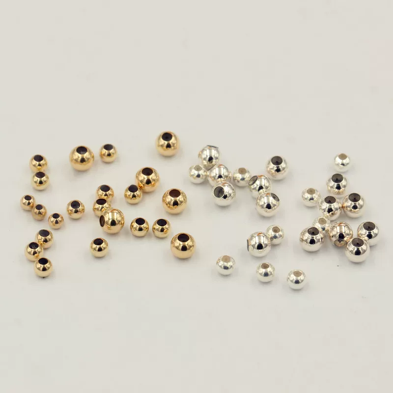 Golden adjustable round beads, silicone accessories, USA, 14 carat, geolocation function
