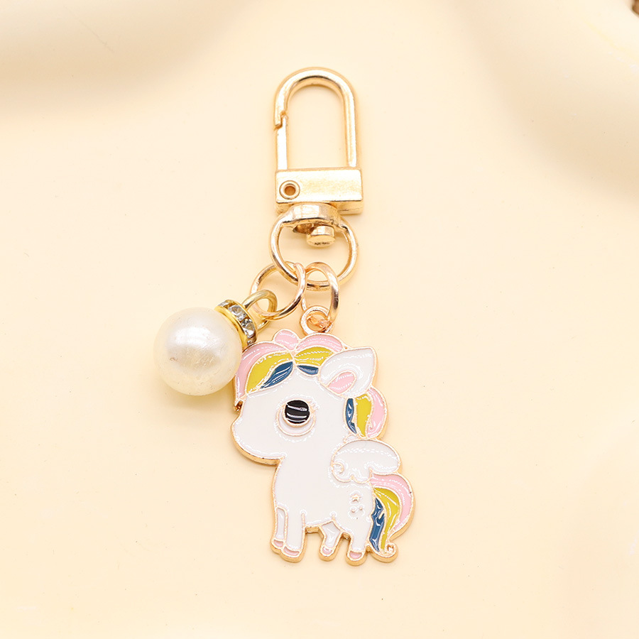 Original hecho a mano primavera, verano, Otoño e Invierno cuatro estaciones paisaje niños mochila colgante aleación goteo llavero bolsa Accesorios