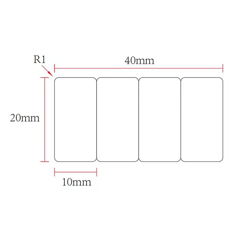 透明感熱 Jingchen B3S ラベル印刷用紙透明防水名前ステッカー自己粘着ステッカー破れにくい付箋|undefined