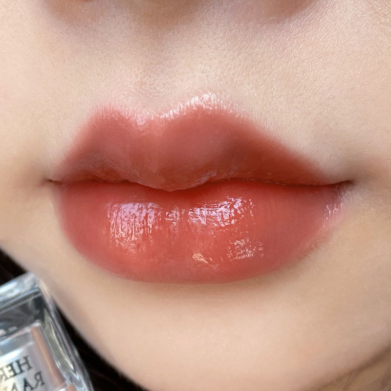 Herorange ~ 氷透晶粋鏡光唇釉薬水潤透亮持続発色はカップ成膜ガラス唇彩をつけない|undefined