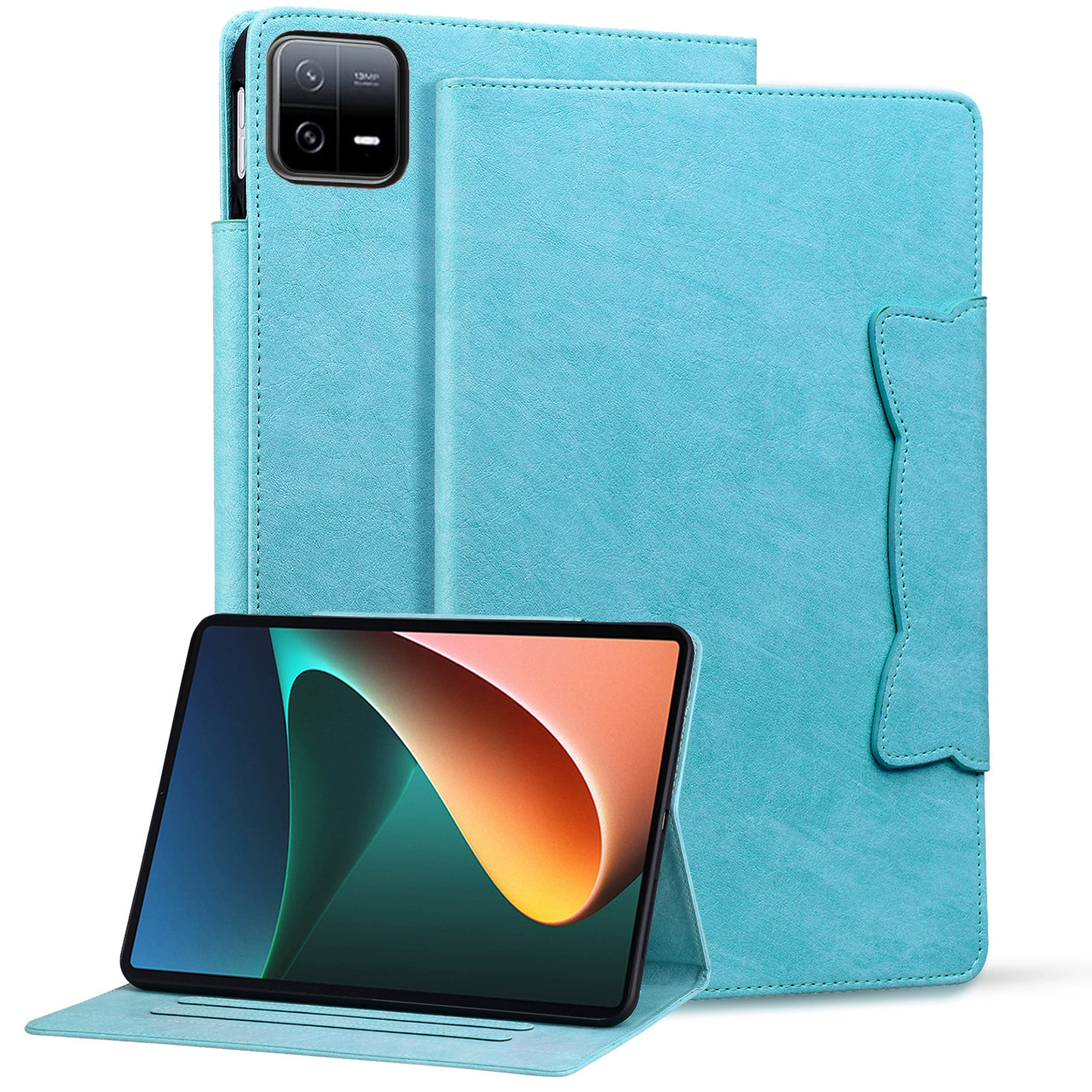 Подходящий чехол для планшета Xiaomi Pad7 Pro 11.2-дюймов 2024 Comic Sakura Cat тиснение планшета кожаный чехол