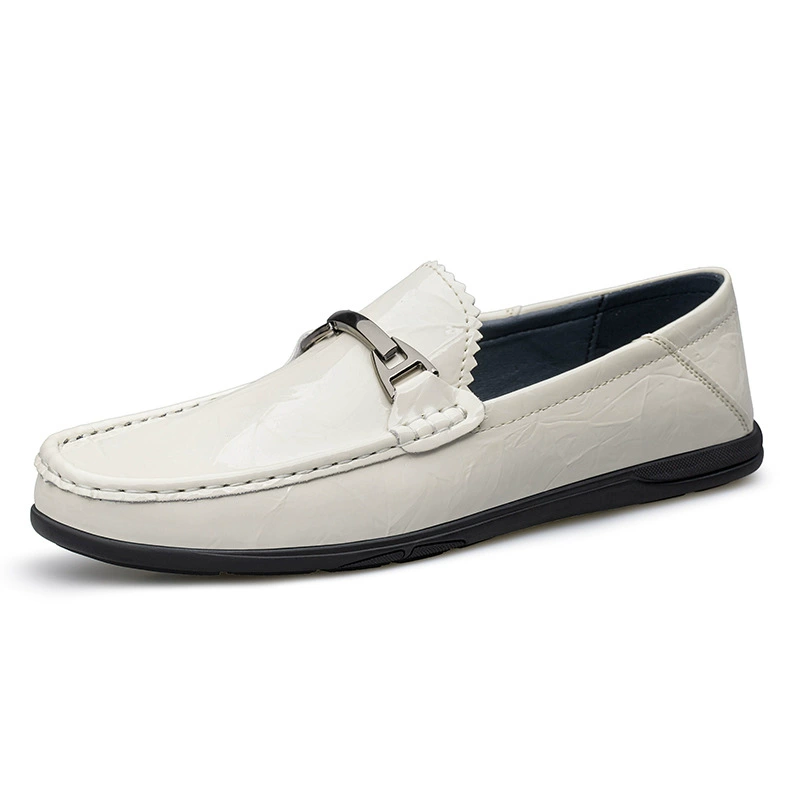 Footwear English style, men's shoes for leisure for leather shoes, genuine leather, soft sole