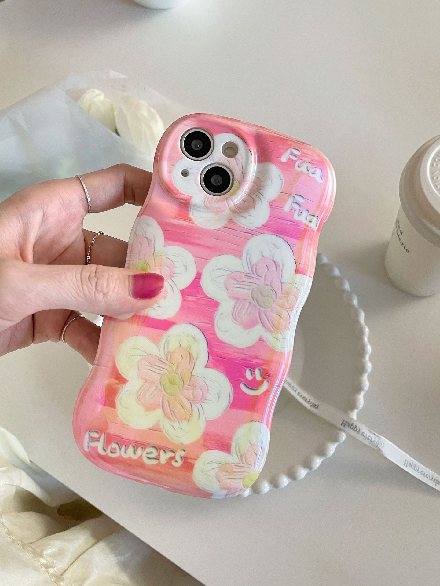 Title 10, Nuova pittura a olio Fiori Gialli e Bianchi cop...