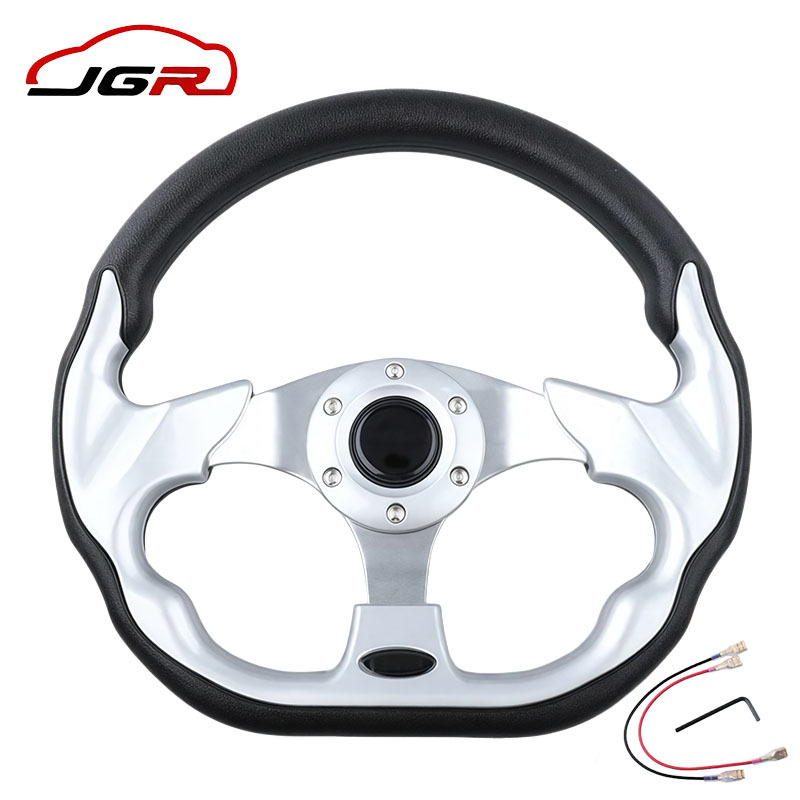 Car modification PU steering wheel, personalized racing game kart 13-inch 320mm racing amusement car steering wheel