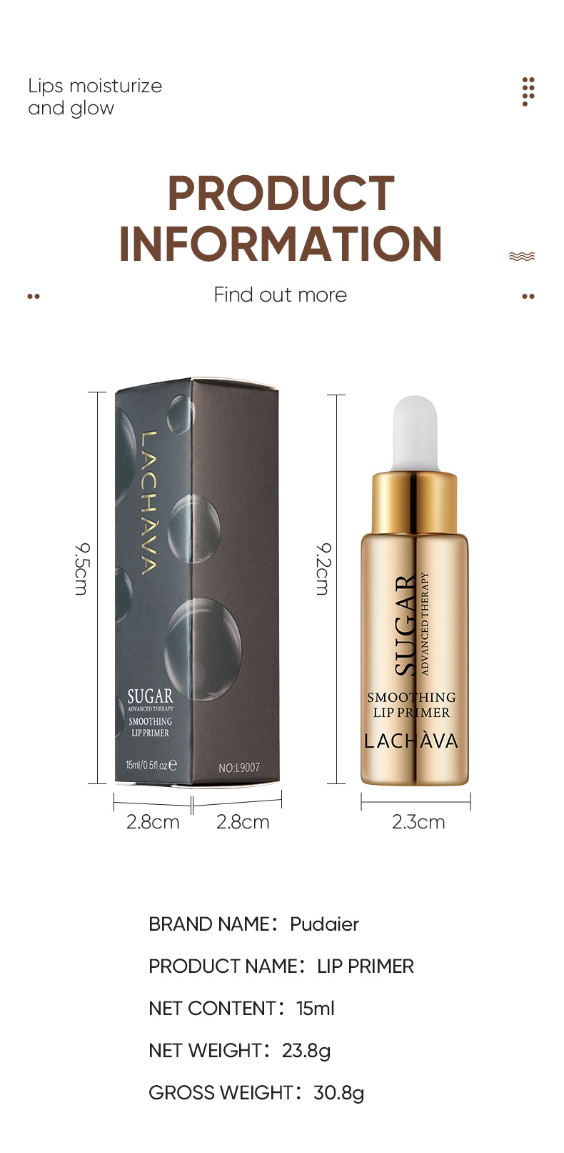 Karsti pārdotā LACHAVA lūpu esences eļļas lūpu krāsa mitrinoša lūpu krāsa lūpu kopšanas eļļa_voghion.com