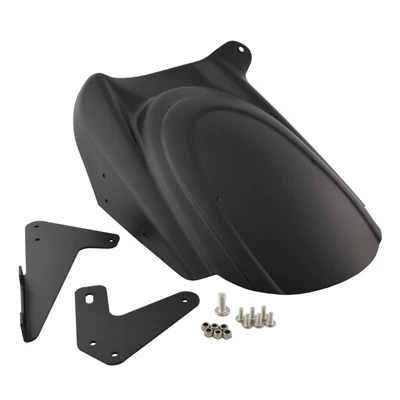Suitable for Kawasaki Versys 650 KLE modified motorcycle rear fender rear mud plate rear sand plate (Motorcycle Fender) - black