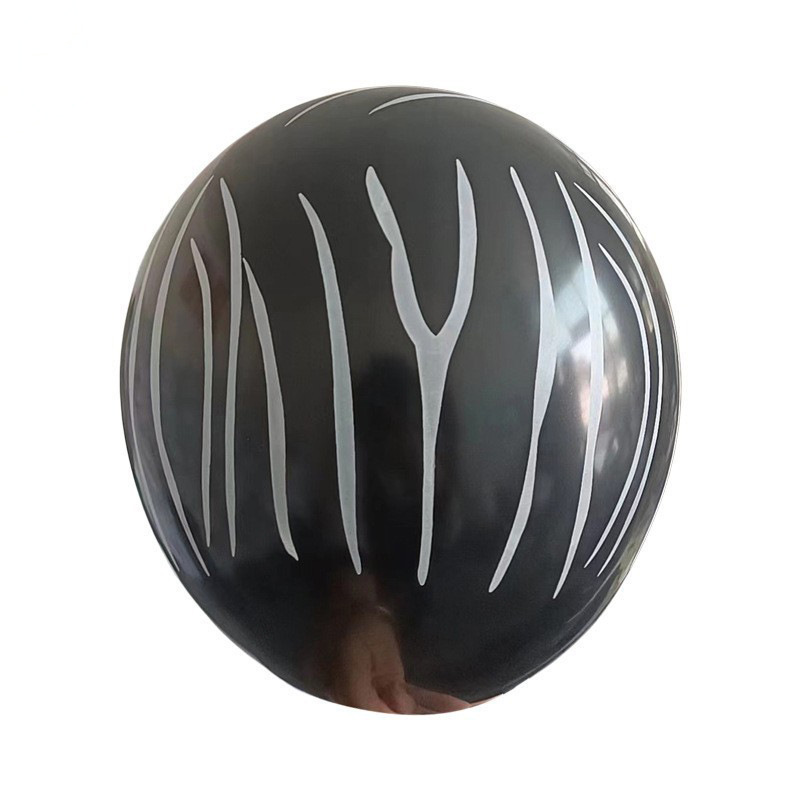 Globo de lunares de 12 pulgadas, globo de látex animal, decoración de Sala de bodas de vaca, diseño de fiesta de boda, hojas de lunares, flor completa