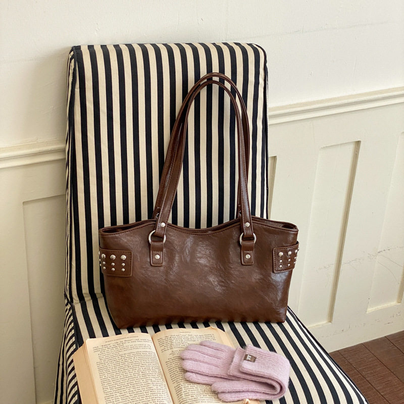Túi tote nữ công suất lớn thiết kế tối giản phong cách Hàn Quốc, túi đeo vai đi làm — Deer Brown Không có mặt dây chuyền, Màu cà phê Không có mặt dây chuyền, Màu nâu không có mặt dây chuyền, kaki không có mặt dây chuyền chi tiết 17