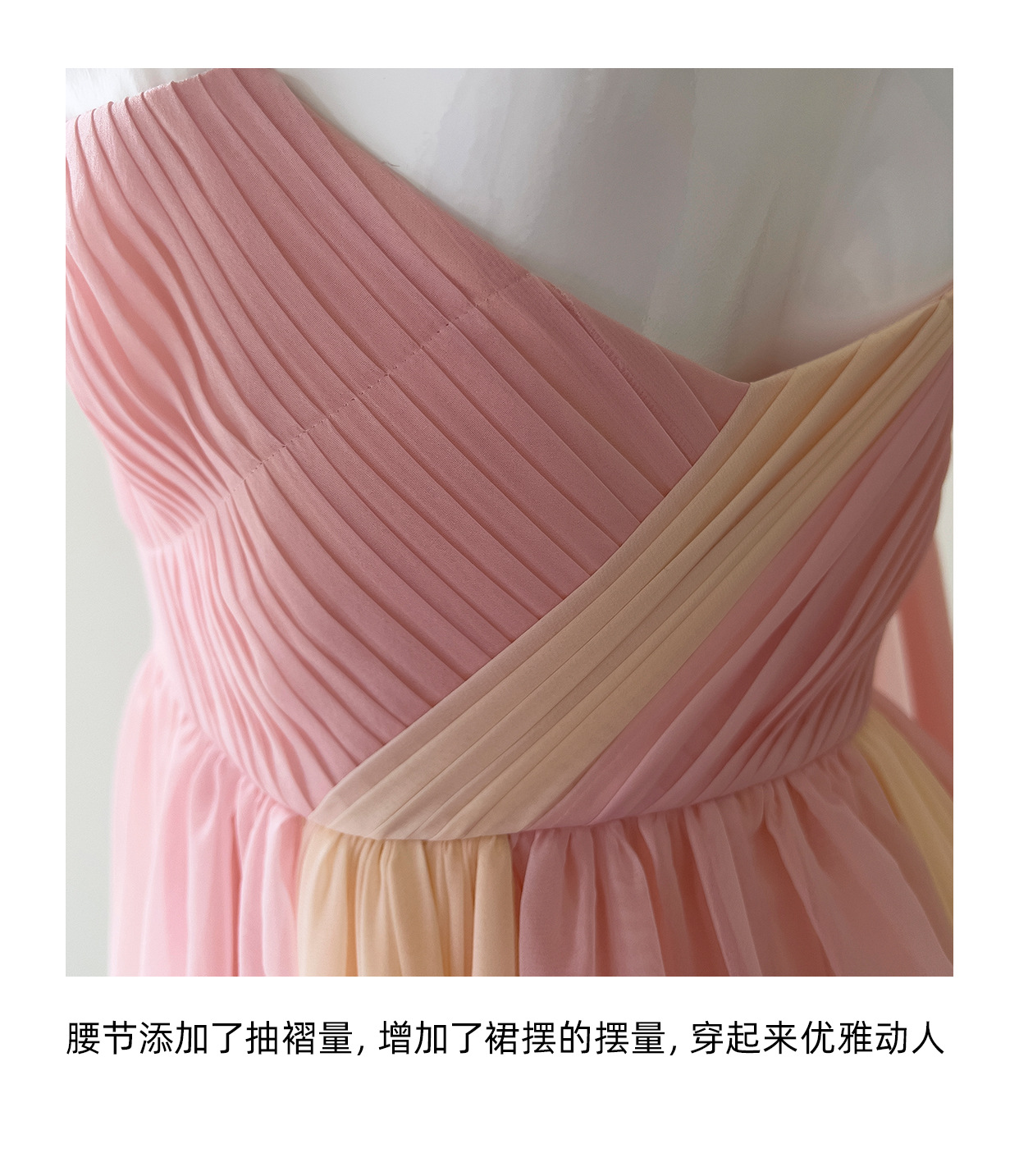 法式小众立体花朵吊带生日晚宴礼服裙温柔粉色名媛风连衣裙 68062-阿里巴巴