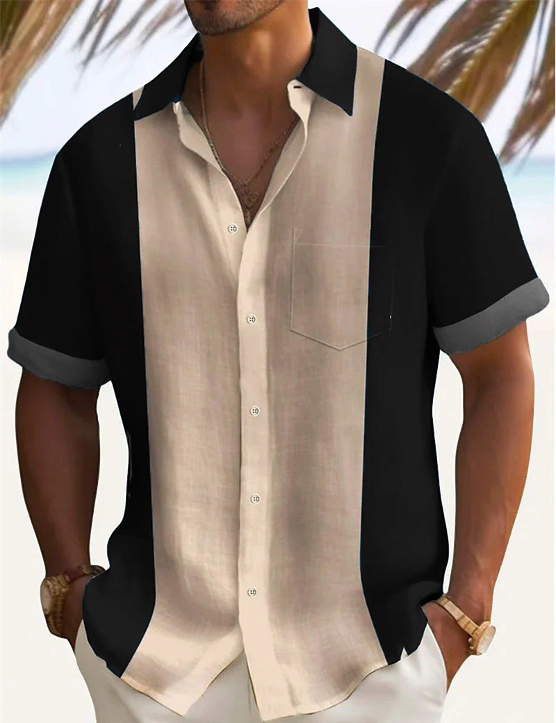 Men's Casual Long Sleeve Shirt Solid Colour Spring Lightweight_voghion.com