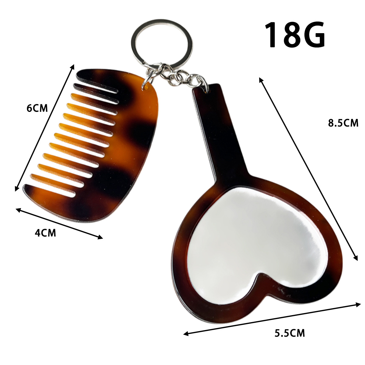 Espejo de maquillaje portátil portátil en forma de corazón de alta definición, espejo de maquillaje para estudiantes, espejo pequeño, artefacto de maquillaje