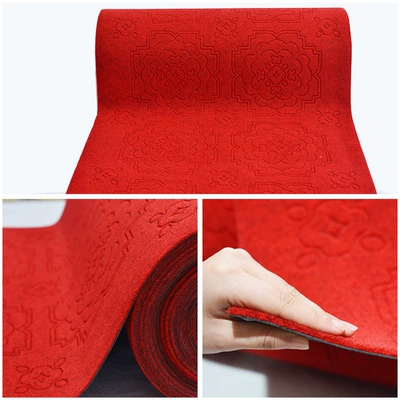 full of coiled material floor mat, Avtomobil döşəmə paspasları - pvc-engraved-brushed-dark-red-beautiful-exciting-carving-09-meters-wide-take-a-few-pieces-and-send-a-few-meters