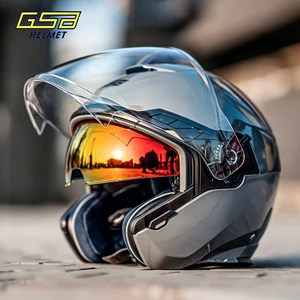 GSB Flaman Mağazası 263 Yarım Dəbilqə Motosiklet Dəbilqəsi, Elektrikli Motosiklet 3C Sertifikatlı Unisex