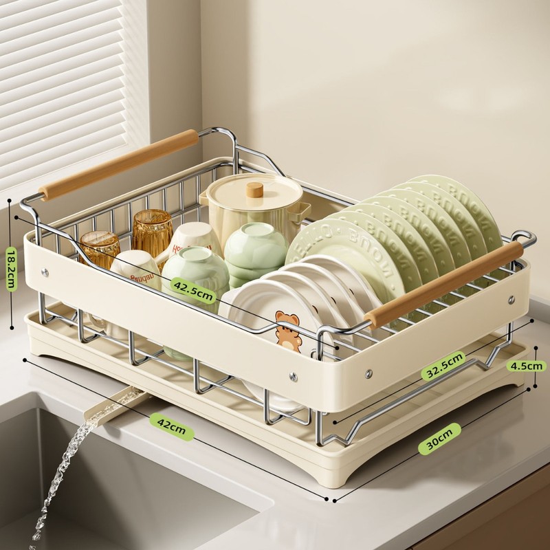 カウンタートップボウルラック食器排水収納ラックキッチン収納ラック家庭用多機能食器収納ボックス|undefined