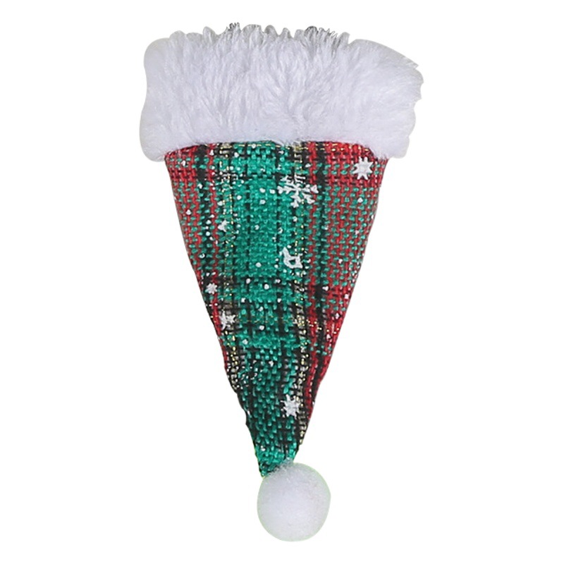 Juego de Cubiertos Navideños con Lentejuelas de Hong Kong Love, Decoración Creativa de Cubiertos con Mini Gorro Navideño, Adorno Navideño para Escritorio
