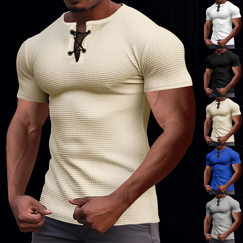 Men's Solid Color T-shirt Men's Clothing display picture 3
