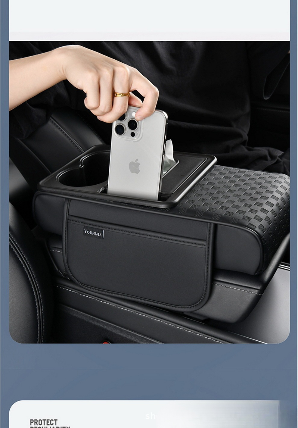 Car armrest box heightening pad, multifunctional central armrest box pad, in stock, available for e-commerce, drop shipping, and wholesale