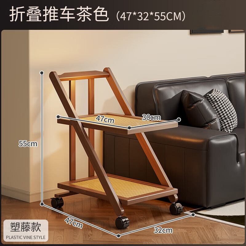 可移动边几小桌子沙发侧边柜茶几2025新款床头桌茶台餐车客厅推车|undefined