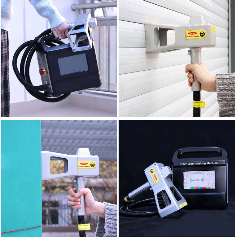 Batería de litio de mano máquina de marcado láser tractor accesorios cilindro bloque culata motor ACCESORIOS caja de cambios código QR