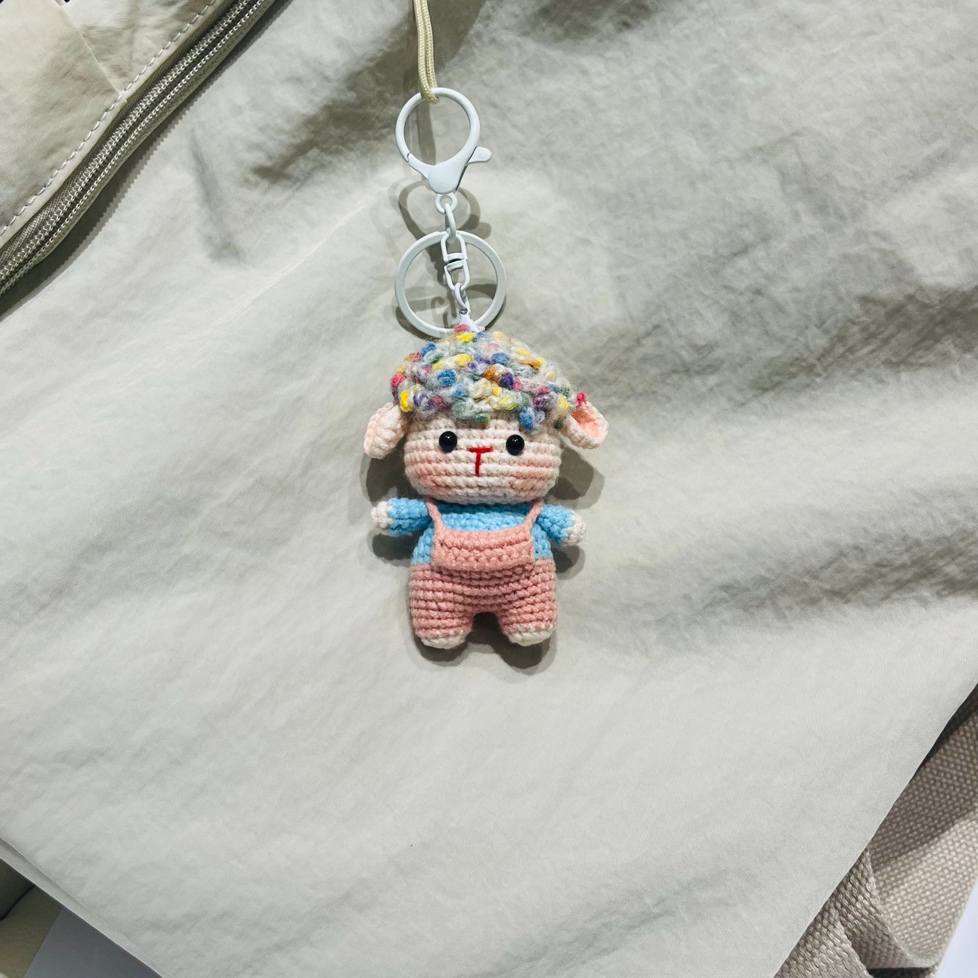 Colgantes de animales del zodiaco tejidos a mano, muñecos de lana hechos a crochet, accesorios decorativos para bolsos, regalos al por mayor y al detalle. image 63