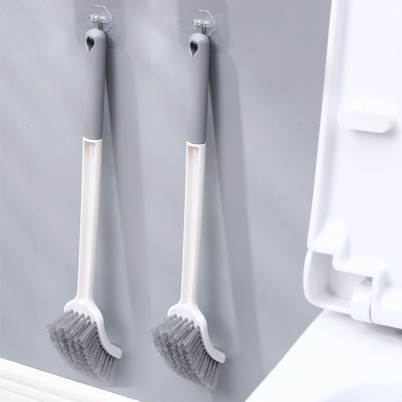 Japanese Toilet Brush Without Dead Ends, Household Soft-Bristled Long-Handled Toilet Brush, Bathroom Supplies, Wall-Mounted Cleaning Brush