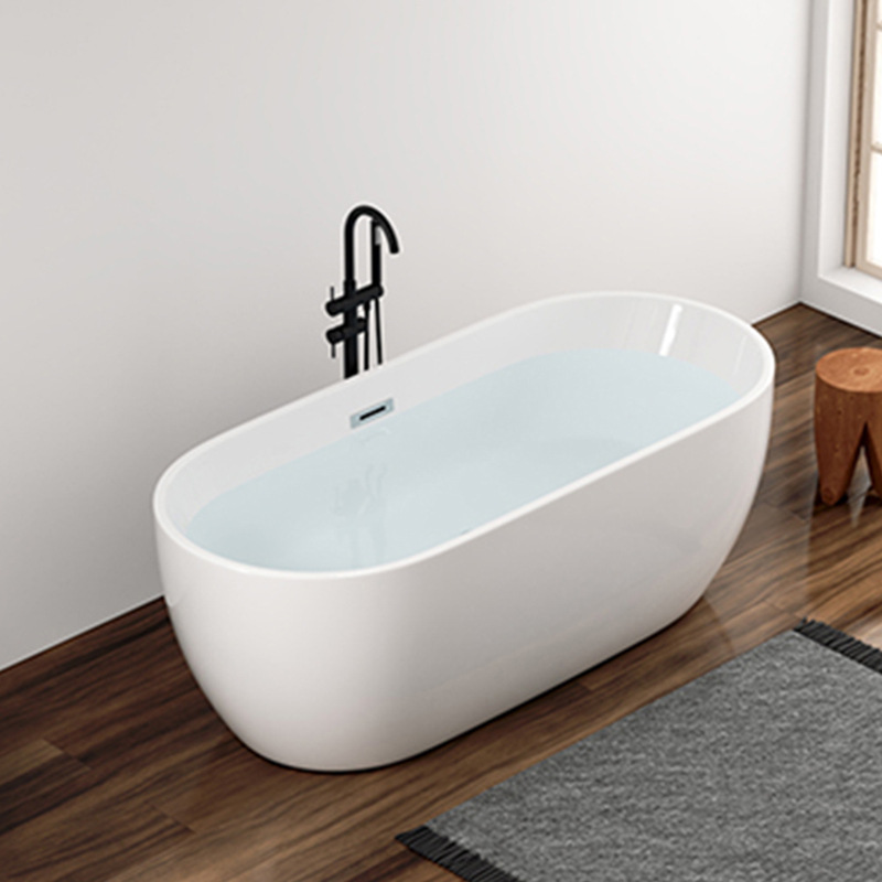 Aowo baño bañera pequeño apartamento bañera de acrílico bañera independiente bañera pequeña bañera pequeño apartamento
