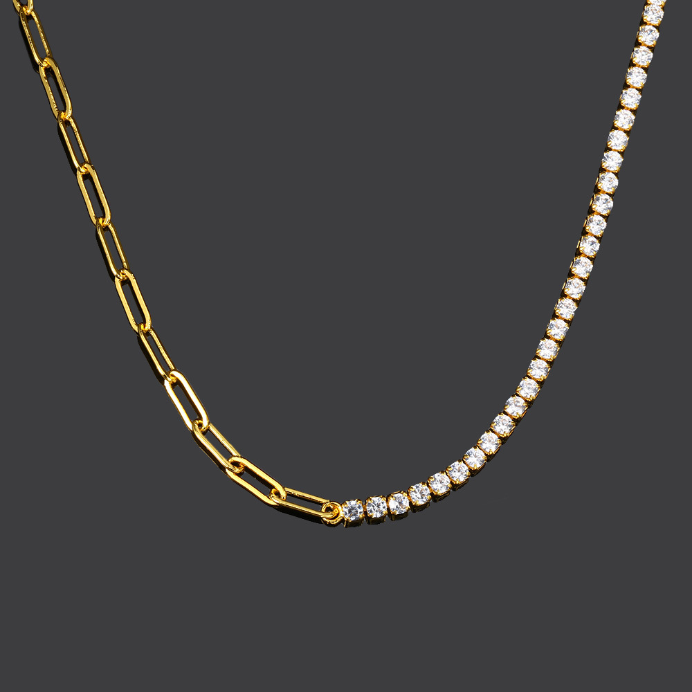 Elegant Lady Geometric Copper Zircon Bracelets Earrings Necklace In Bulk display picture 10