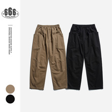 NEVIRALER原创日系复古工装裤男士国潮牌宽松直筒休闲长裤子NRB31