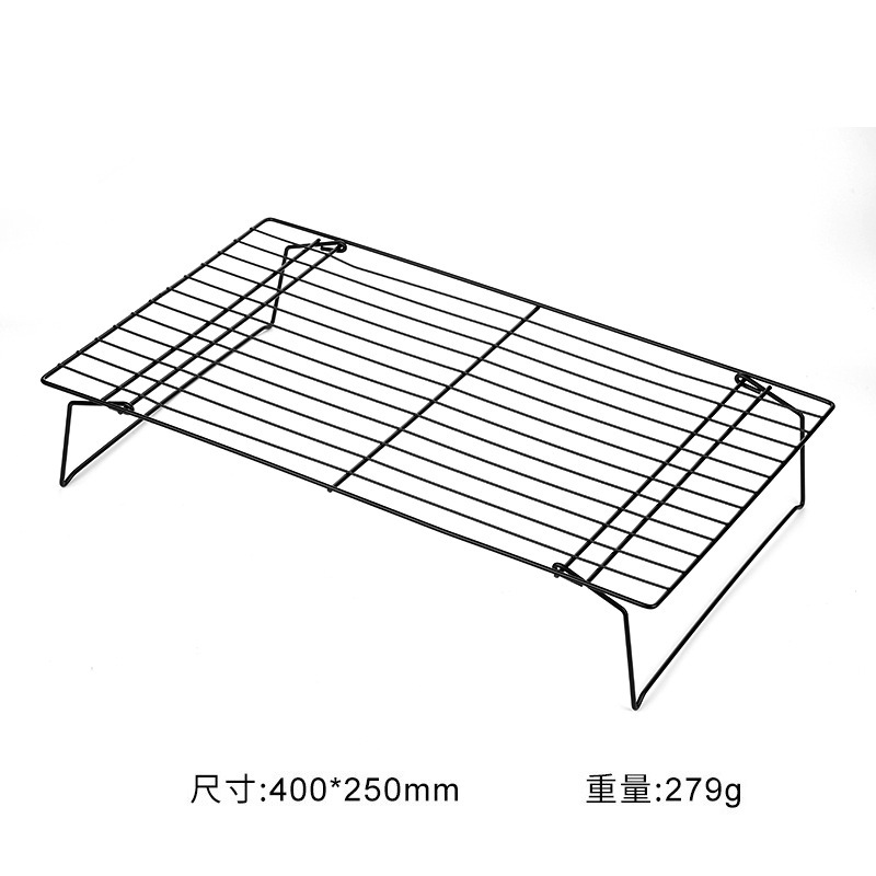 ベーキングケーキ冷却棚長方形メッシュ穴40*25折り畳みパン棚は冷たい網工場の現物にくっつかない|undefined