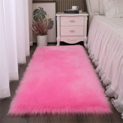 Car Carpet — Blanket Full-Cover Commercial Splicing Same - dark-pink-6090cm-oval